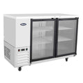 Atosa SBB48GGRAUS1 Atosa Back Bar Cooler, shallow depth, two-section, 48 in W x 24-1/2 in D x 40-1/