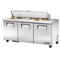 True TSSU-72-16-HC Sandwich/Salad Unit, (16) 1/6 size (4 in D) poly pans, stainless steel insulated