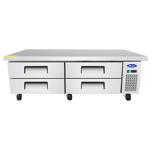 Atosa MGF8453GR Atosa Chef Base with Extended Top, two-section, 72-1/2 in W x 33 in D x 26-3/5 i