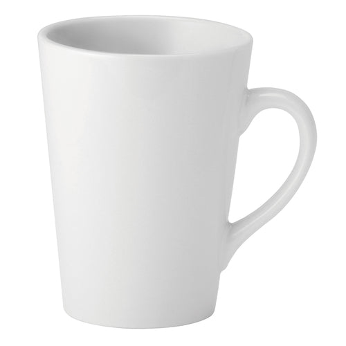 Pure White  PWT00982 Mug, 11 oz. (325mL), large, C-handle, microwave and dishwasher safe, white, Pure