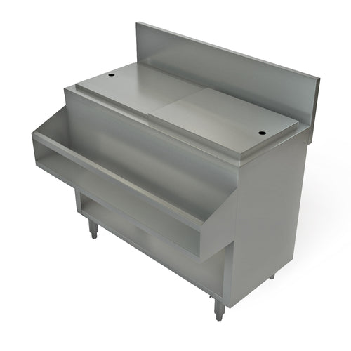 Tarrison TA-CMU36NCR Cocktail Mix Unit, without sink & with cover, 36 in W x 24 in D, 7 in H backspla