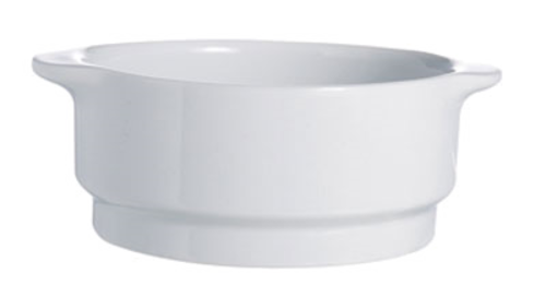 Arcoroc R0830 Soup Bowl, 12-1/2 oz., 4-1/2 in  dia., round, stackable, Aluminite material, ext