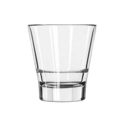 Libbey  15712 Double Old Fashioned Glass, 12 oz., DuraTuffr, Endeavor (H 4-1/8 in  T 3-7/8 in