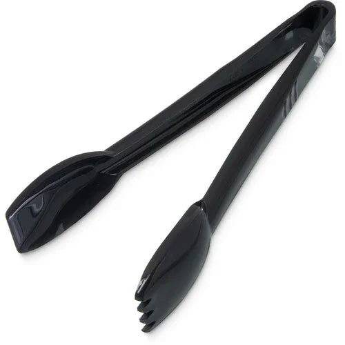 Carlisle 460903 | Carlyr Salad Tongs 9 in L | Dishwasher Safe Black Plastic