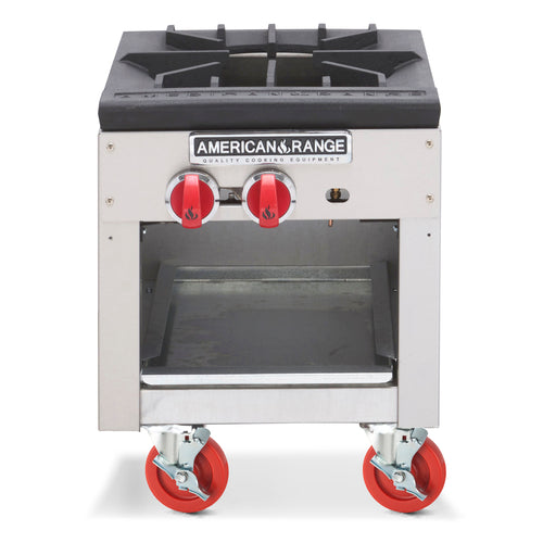 American Range ARSP-18 Stock Pot Range, gas, 3-ring burner with cast iron top grate, manual control, re