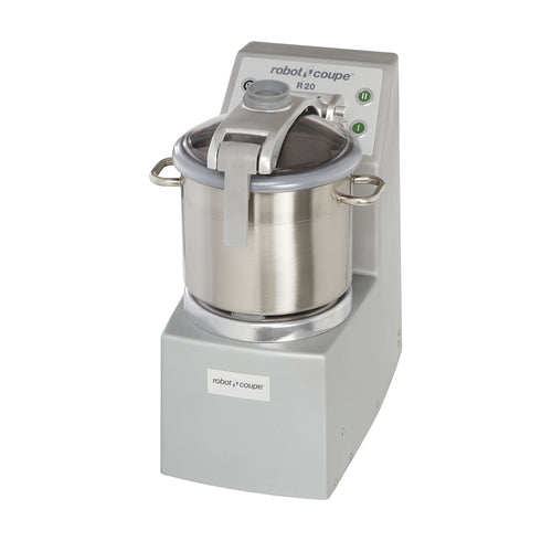 Robot Coupe R20 Cutter/Mixer, vertical, bench-style, 20 liter stainless steel bowl with handle,