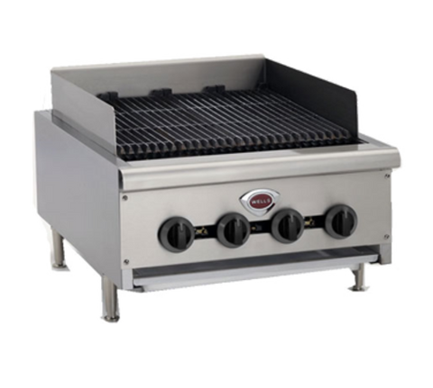 Wells HDCB-3630G Charbroiler, natural gas, countertop, 36 in  W, manual controls, (6) cast iron r