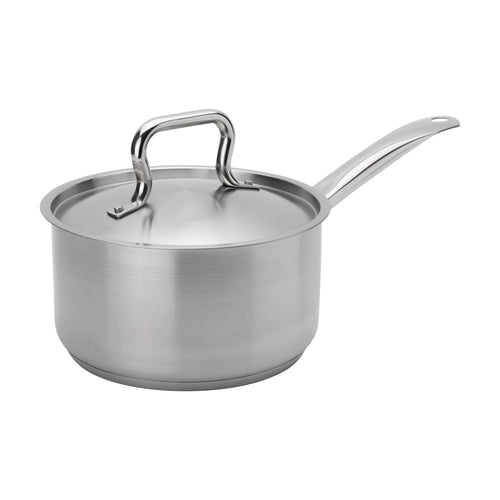 Browne 5734033 Elements Sauce Pan, 3-1/2 qt., 7-9/10 in  dia. x 4-3/10 in H, with self-basting