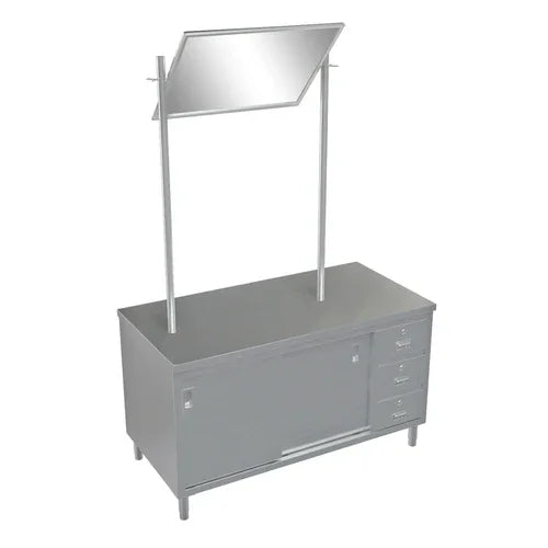Tarrison TF-DTCB3060D-KIT | Demo Table | Stainless Steel Top and Drawers