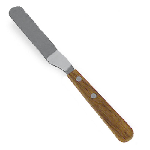 Browne 573804 Spatula, 4-1/2 in  x 3/4 in  OAL, offset, 18/8 tempered stainless steel blade, w
