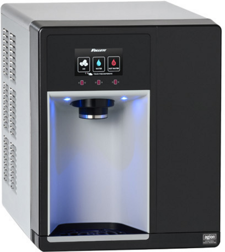 Follett 7CI112A-HW-CL-ST-00 Champion 7 countertop ice, water, and hot water dispenser produces up to 100 lbs