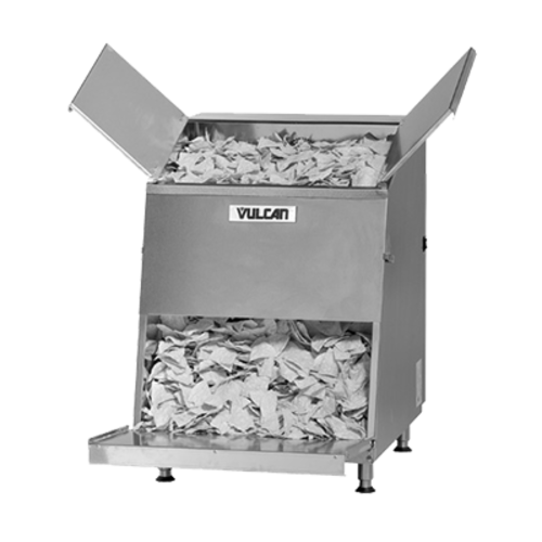 Vulcan VCW26 Chip Warmer, top load style, first in/first out design, clamp-on removable heati