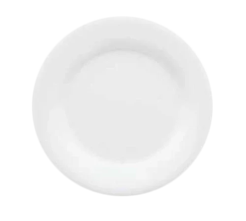 Get WP-12-DW | Diamond White | 12 in Round Wide Rim Plate Break-Resistant