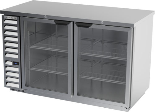 Beverage Air BB58HC-1-G-S Refrigerated Back Bar Storage Cabinet, two-section, 59 in W, 37-1/4 in  H, 21.86