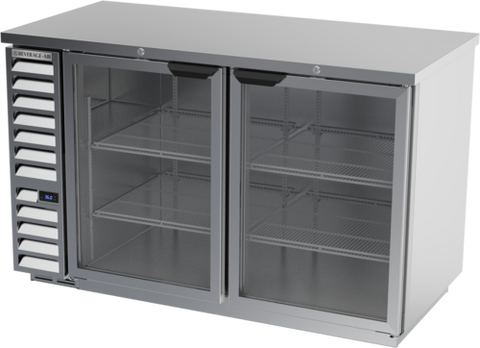 Beverage Air BB58HC-1-G-S Refrigerated Back Bar Storage Cabinet, two-section, 59 in W, 37-1/4 in  H, 21.86