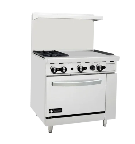 EFI RCTRS-2B-24G-N | Versa Heat | Restaurant Range 36in Natural Gas 125,000 BTU