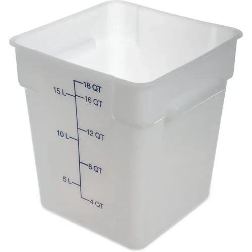 Carlisle 11965PE02 | Squares Food Storage Container 18 qt Square