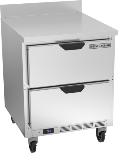 Beverage Air WTFD27AHC-2 Worktop Freezer, one-section, 27 in W, 6.13 cu. ft. capacity, (2) drawers, stain
