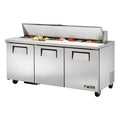 True TSSU-72-18-HC Sandwich/Salad Unit, (18) 1/6 size (4 in D) poly pans, stainless steel insulated