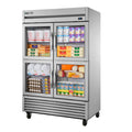 True TS-49G-4-HC~FGD01 Refrigerator, reach-in, two-section, framed glass door version 01, (4) glass hal
