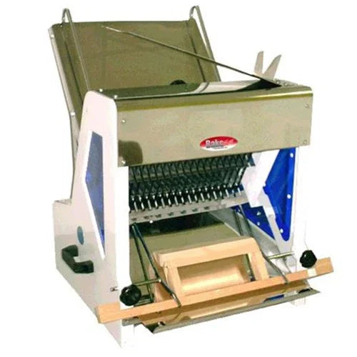 BAKEMAX BMGF001-4 Gravity Feed Bread Slicer for 15 inch Loaves with 23 Blades