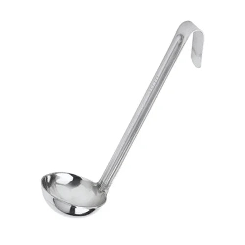 Browne 575726 Demi Ladle, 1/2 oz., 4-4/5 in L, one-piece, reinforced grooved handle, 1.0 mm th