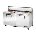 True TSSU-60-16-HC Sandwich/Salad Unit, (16) 1/6 size (4 in D) poly pans, stainless steel insulated