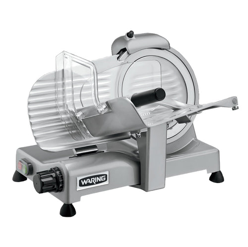 Waring WCS220SV Commercial Food Slicer, electric, medium duty, 8-1/2 in  tempered chrome blade,