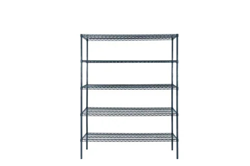 Atosa MWSSE244886 | Mixrite | Shelving Unit | 48 in W x 24 in D | 86 in posts | 5-shelf | epoxy | slate gray