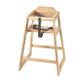 Browne 80973 High Chair, 27-3/10 in H, wide stance, restraint belt, stain resistant, wood, na