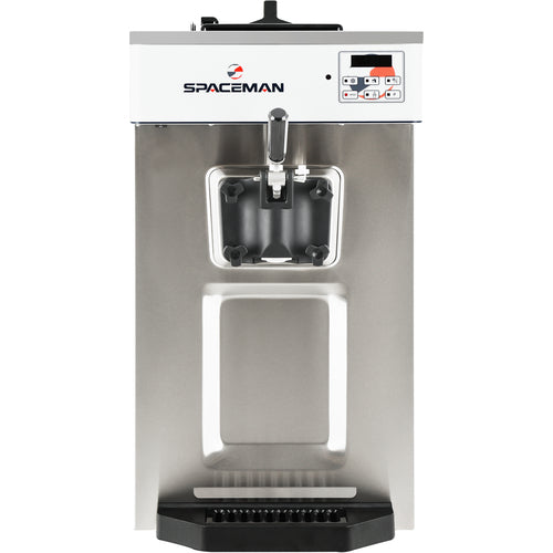 Spaceman 6236-C Soft-Serve Machine, countertop, air-cooled self-contained, (1) flavor, gravity f