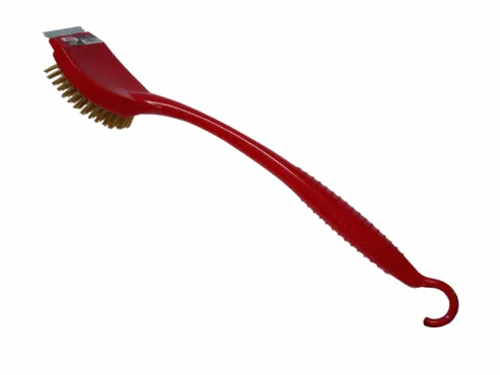 CROWN VERITY CV-528 BBQ Brush with Long Handle and Scraper, 19-Inch Length