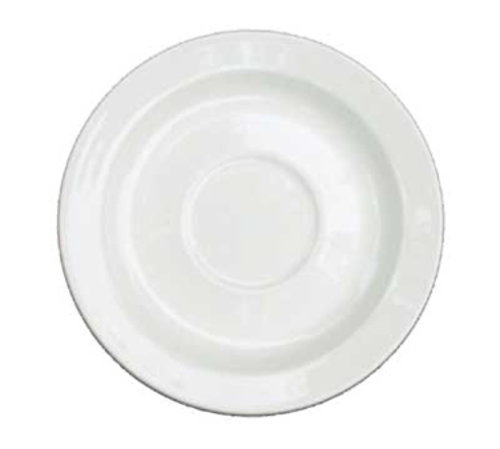 Churchill APR AS6 1 Tea Saucer, 6 in  dia., round, rolled edge, microwave & dishwasher safe, footed,