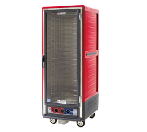Metro C539-CLFC-U C5 3 Series Heated Holding & Proofing Cabinet, lower wattage, with Red Insulatio