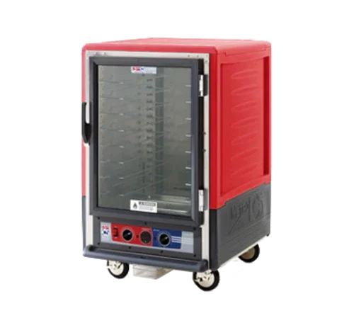METRO C535-HFC-U Heated Holding Cabinet with Mobile Design and Red Insulation