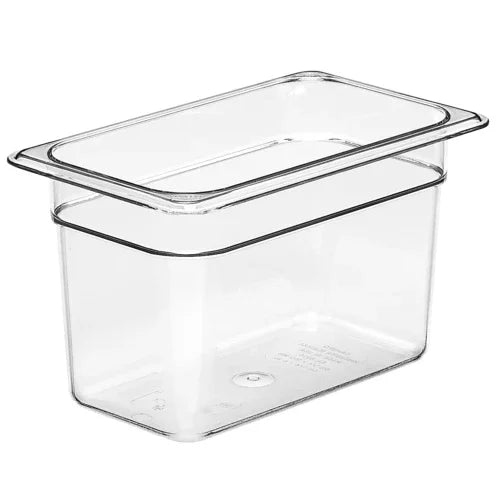 Cambro 46CW135 | Camwear Food Pan 3.9 qt 1/4 size polycarbonate clear
