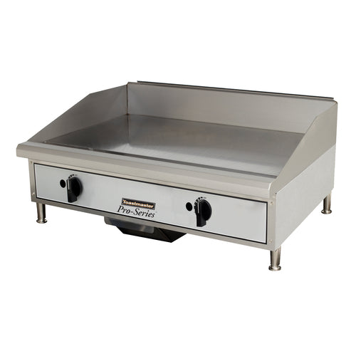 Toastmaster TMGM24 Griddle, countertop, natural gas, 24 in  W x 21 in  D cooking surface, (2) steel
