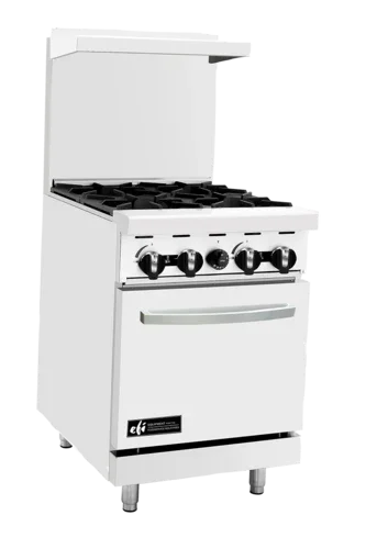 EFI RCTRS-4B-N | Versa Heat | Restaurant Range Natural Gas 24 in 4 Burners Oven