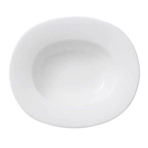 Villeroy Boch 16-4004-2760 Plate, 8-1/2 in  x 8 in , oval, deep, premium porcelain, Affinity