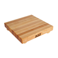 John Boos B12S Gift Collection Cutting Board, 12 in W x 12 in D x 1-1/2 in  thick, edge grain c