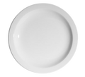Continental 50CCPWD001 Blanco Plate, 9-4/5 in  dia., round, narrow rim, scratch resistant, oven & micro