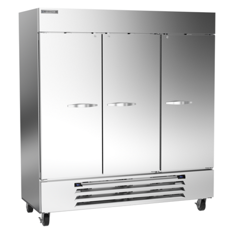 Beverage Air HBRF72HC-1-C Horizon Series Refrigerator/Freezer, dual temp, reach-in, three-section, 44.85 c