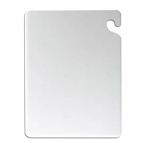 Carlisle CB182412WH | San Jamar | Cut-N-Carry Cutting Board 18x24x1/2 Inch White