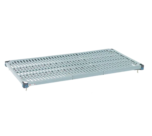 Metro MQ1424G MetroMaxr Q Shelf, 24 in W x 14 in D, removable open grid polymer shelf mats on
