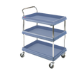 Metro BC2636-3DMB  - Deep Ledge Utility Cart, 3-tier with open base, 38-3/4 in W x 27 in