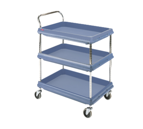 Metro BC2636-3DMB  - Deep Ledge Utility Cart, 3-tier with open base, 38-3/4 in W x 27 in