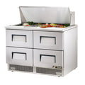 True TFP-48-18M-D-4 Sandwich/Salad Unit, two-section, rear mounted self-contained refrigeration, sta