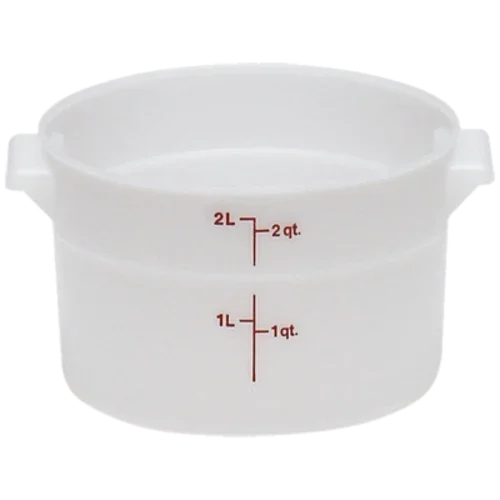 Cambro RFS2148 | Storage Container | 2 qt. Round Natural White Polyethylene