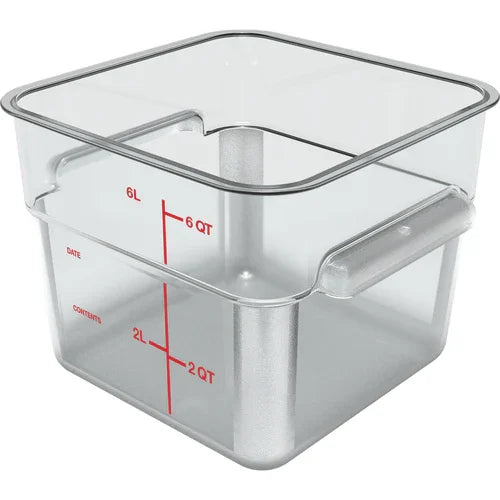 Carlisle 1195207 | Squares Food Storage Container 6 qt | NSF Made in USA
