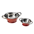 Tableware Solutions T5431.M Colander, 7-1/4 in , round, with handles, dishwasher safe, stainless steel, red,
